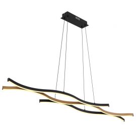 Pendule, Lustre suspendate - Lustra LED suspendata design modern Geronimo negru, maro