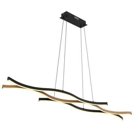 Pendule, Lustre suspendate - Lustra LED suspendata design modern Geronimo negru, maro