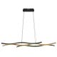 Pendule, Lustre suspendate - Lustra LED suspendata design modern Geronimo negru, maro