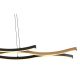 Pendule, Lustre suspendate - Lustra LED suspendata design modern Geronimo negru, maro