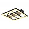 Plafoniera LED design industrial Froomy negru, maro