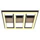 Plafoniere - Plafoniera LED design industrial Froomy negru, maro