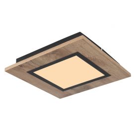 Plafoniere - Plafoniera LED design industrial Lea negru, maro