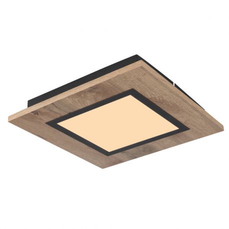 Plafoniere - Plafoniera LED design industrial Lea negru, maro