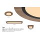 Plafoniere - Plafoniera LED design industrial Lea negru, maro