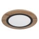 Plafoniere - Plafoniera LED design industrial Lea negru, maro 40cm