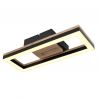 Plafoniera LED design industrial Beatrix negru, maro 34x,5x13cm