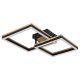 Plafoniere - Plafoniera LED design industrial Beatrix negru, maro 49x38cm