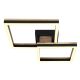 Plafoniere - Plafoniera LED design industrial Beatrix negru, maro 49x38cm