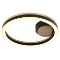 Plafoniera LED design industrial Beatrix negru, maro 30cm