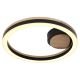 Plafoniere - Plafoniera LED design industrial Beatrix negru, maro 30cm
