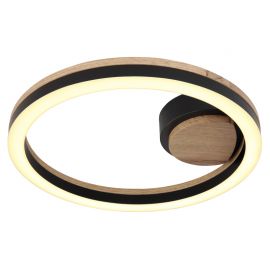 Plafoniere - Plafoniera LED design industrial Beatrix negru, maro 30cm