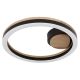 Plafoniere - Plafoniera LED design industrial Beatrix negru, maro 30cm