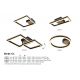 Plafoniere - Plafoniera LED design industrial Beatrix negru, maro 30cm