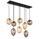 Pendule, Lustre suspendate - Lustra suspendata 8L design modern Blacky mix