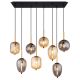 Pendule, Lustre suspendate - Lustra suspendata 8L design modern Blacky mix