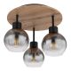 Plafoniere - Plafoniera 3L design industrial Moitas negru, maro