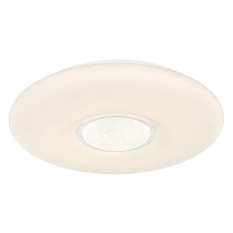 Plafoniere - Plafoniera LED RGB cu telecomanda design modern Sully alb