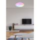 Plafoniere - Plafoniera LED RGB cu telecomanda design modern Sully alb