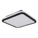 Plafoniere - Plafoniera LED RGB cu telecomanda design modern Jaxxi negru 35x35cm