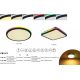 Plafoniere - Plafoniera LED RGB cu telecomanda design modern Jaxxi negru 35x35cm