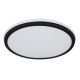 Plafoniere - Plafoniera LED RGB cu telecomanda design modern Jaxxi negru 45cm