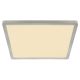 Plafoniere - Plafoniera LED design modern Sapana nichel 42x42cm