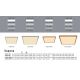 Plafoniere - Plafoniera LED design modern Sapana 42x42cm