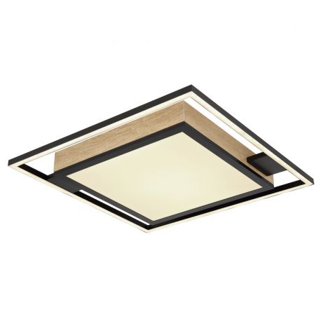 Plafoniere - Plafoniera LED cu telecomanda design indistrial Jorry negru