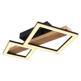 Plafoniere - Plafoniera LED design indistrial Dustin negru 48x30cm