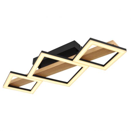 Plafoniere - Plafoniera LED design indistrial Dustin negru 66x30cm