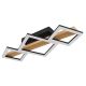 Plafoniere - Plafoniera LED design indistrial Dustin negru 66x30cm