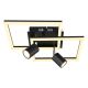 Plafoniere - Plafoniera LED design indistrial Danny negru 42x42cm