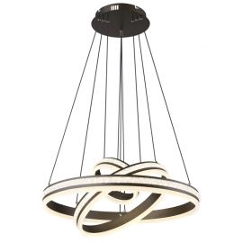 Pendule, Lustre suspendate - Lustra LED cu telecomanda design modern Grouni 60cm