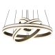 Pendule, Lustre suspendate - Lustra LED cu telecomanda design modern Grouni 60cm