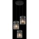 Pendule, Lustre suspendate - Lustra 3L design modern GORLEY negru, fumuriu