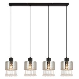 Pendule, Lustre suspendate - Lustra 4L design modern Hendry negru