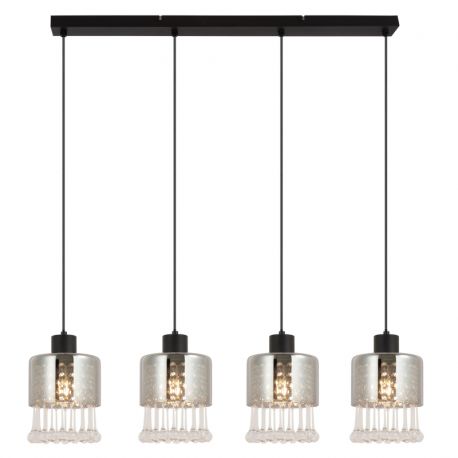 Pendule, Lustre suspendate - Lustra 4L design modern Hendry negru
