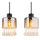 Pendule, Lustre suspendate - Lustra 4L design modern Hendry negru