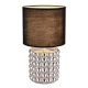 Veioza, lampa de masa design modern Valentino crom, negru