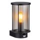 Aplice - Aplica de perete pentru exterior cu senzor de miscare design modern IP54 Gracey negru