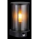 Aplice - Aplica de perete pentru exterior cu senzor de miscare design modern IP54 Gracey negru