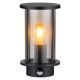 Aplice - Aplica de perete pentru exterior cu senzor de miscare design modern IP54 Gracey negru