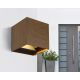 Iluminat exterior - Aplica LED cu spot pentru iluminat exterior design modern IP54 Veronika maro inchis 10x10cm