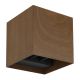 Iluminat exterior - Aplica LED cu spot pentru iluminat exterior design modern IP54 Veronika maro inchis 10x10cm