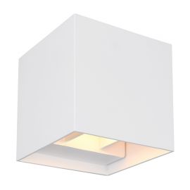 Iluminat exterior - Aplica LED cu spot pentru iluminat exterior design modern IP54 Veronika alb 10x10cm
