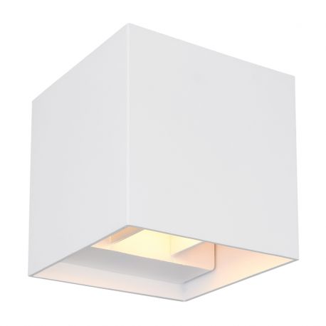 Iluminat exterior - Aplica LED cu spot pentru iluminat exterior design modern IP54 Veronika alb 10x10cm