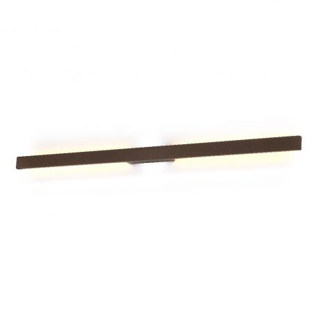 Aplice - Aplica LED iluminat exterior liniar IP54 LOTUS 24W maro corten