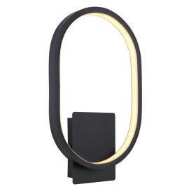 Aplice - Aplica LED pentru iluminat exterior IP44 Naggy negru H-32cm