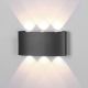 Aplica LED iluminat exterior ambiental IP54 ARCS gri inchis